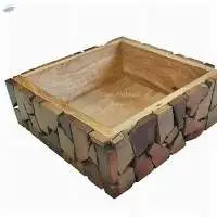 Wooden Tray with Antique Looks (10.5 inch)
