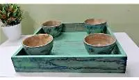 Tray with Bowls Combo Antique