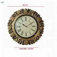 Wall Clock with carving design