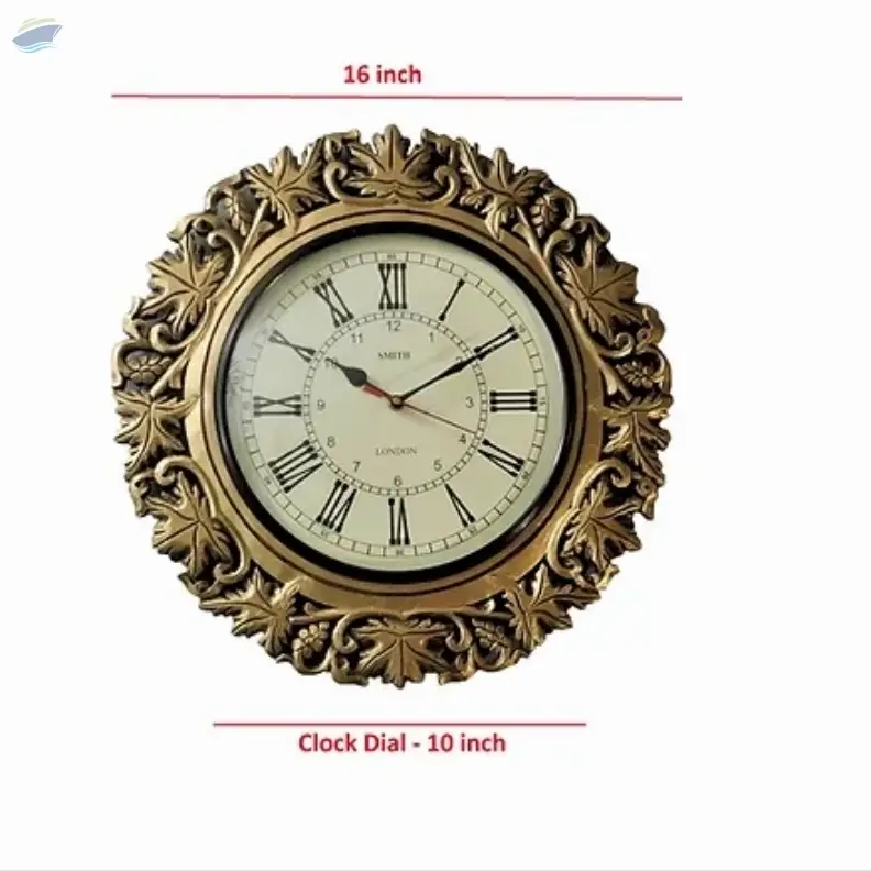 Wall Clock with carving design