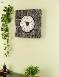 Rustic Wooden  Wall Clock Vintage Polish