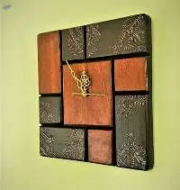 Wall Clock With Mandala Art