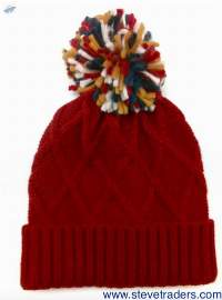 Uunisex Snow Knitted Plain Beanie Hats