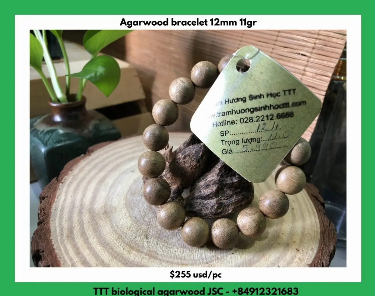 Agarwood Bracelet 12mm 11gr