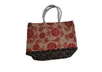 Leaves Printed Jute Bag