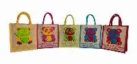 Panda Printed Jute Bags