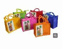 Puppets Colored Jute Bags