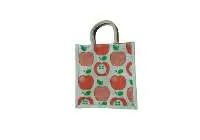 Apples Printed Jute Bag