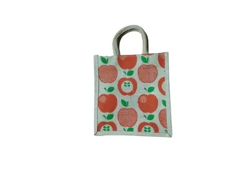 Apples Printed Jute Bag
