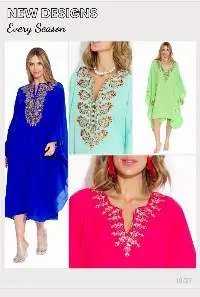 Relaxed Fit Embroidered Kaftan