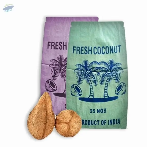 Semi husked, fully husked coconuts