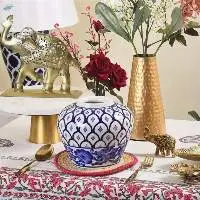 Blue Pottery Vases