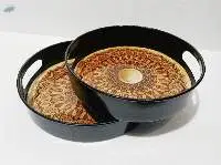 Enamel Metal Serving (Tray Set of - 2)