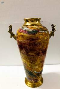 Metal Flower Vase with deer head