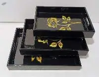 Engineered Wood Enamel Serving Tray