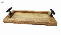 Mango Wood Serving Tray with Handles