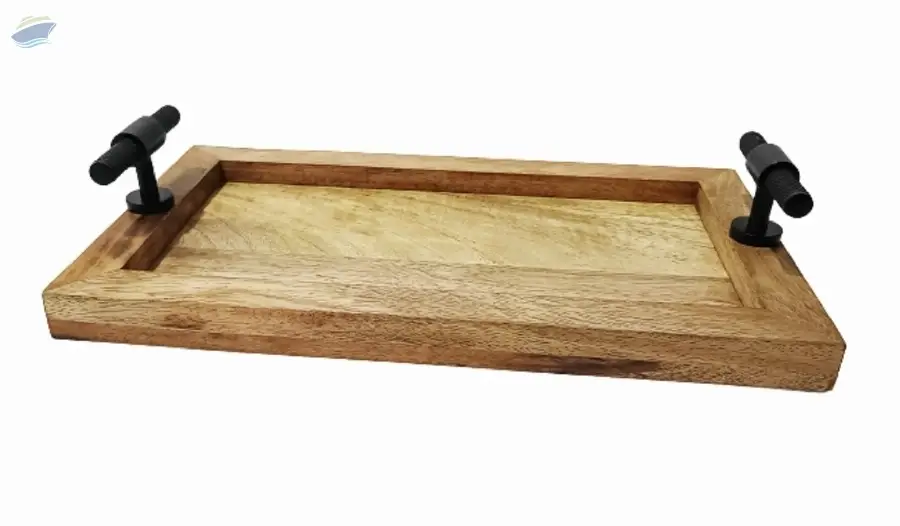 Mango Wood Serving Tray with Handles