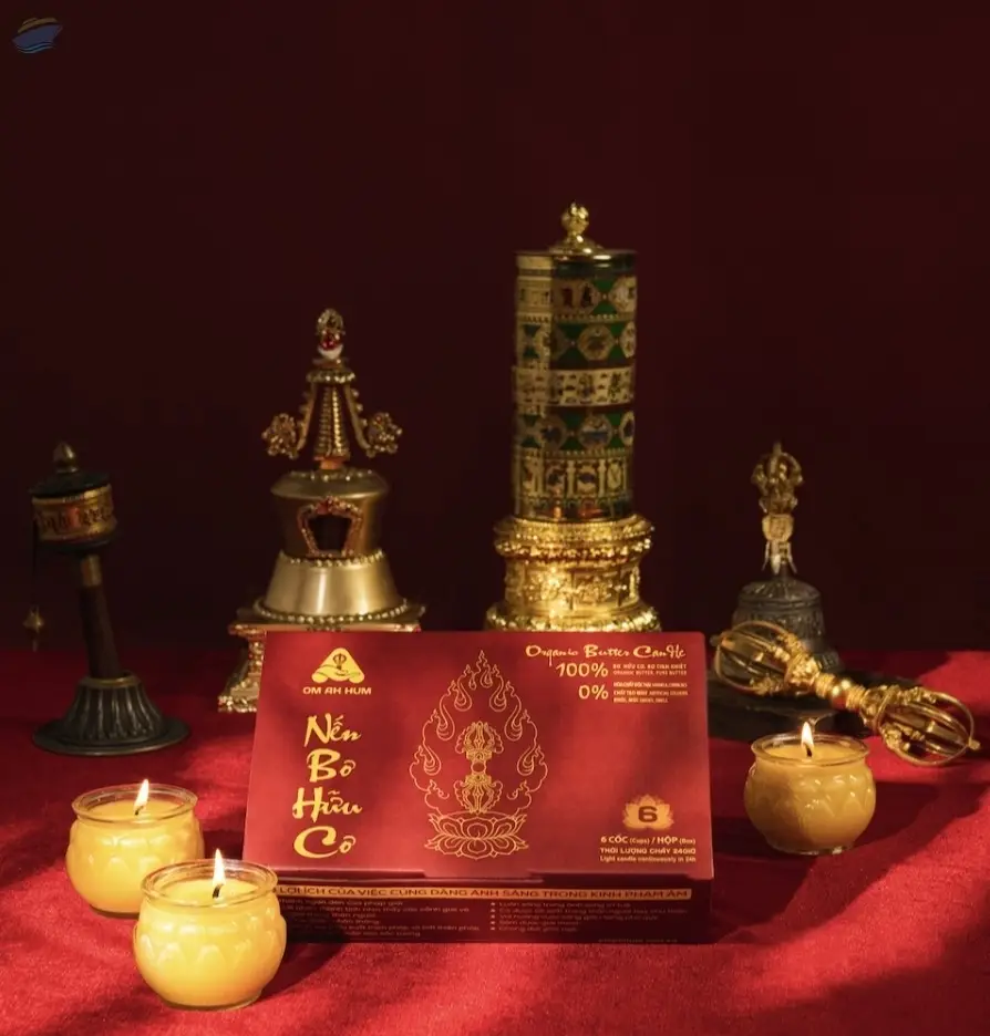 Om Ah Hum Organic Butter Candle