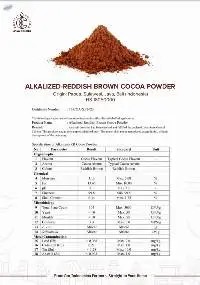 Alkalized Reddish Brown Cocoa Powder
