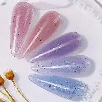 Silver Scrap Nail Gel Builder Shimmer