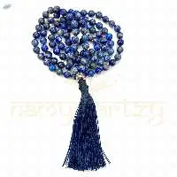 Lapis Lazuli Stone Knotted Mala Necklace