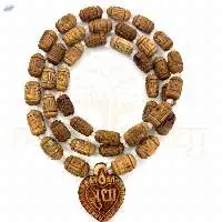 Radha Imprints 54 Beads With Faceted Rose Quartz