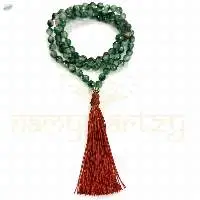Faceted Green Onyx Knotted Mala 108 Beads
