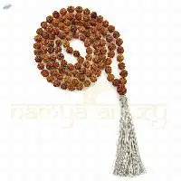 Rudraksha Mix Faces 8mm Knotted Mala 108 Beads