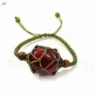 Handmade 8mm Gemstone Knotted Bracelet