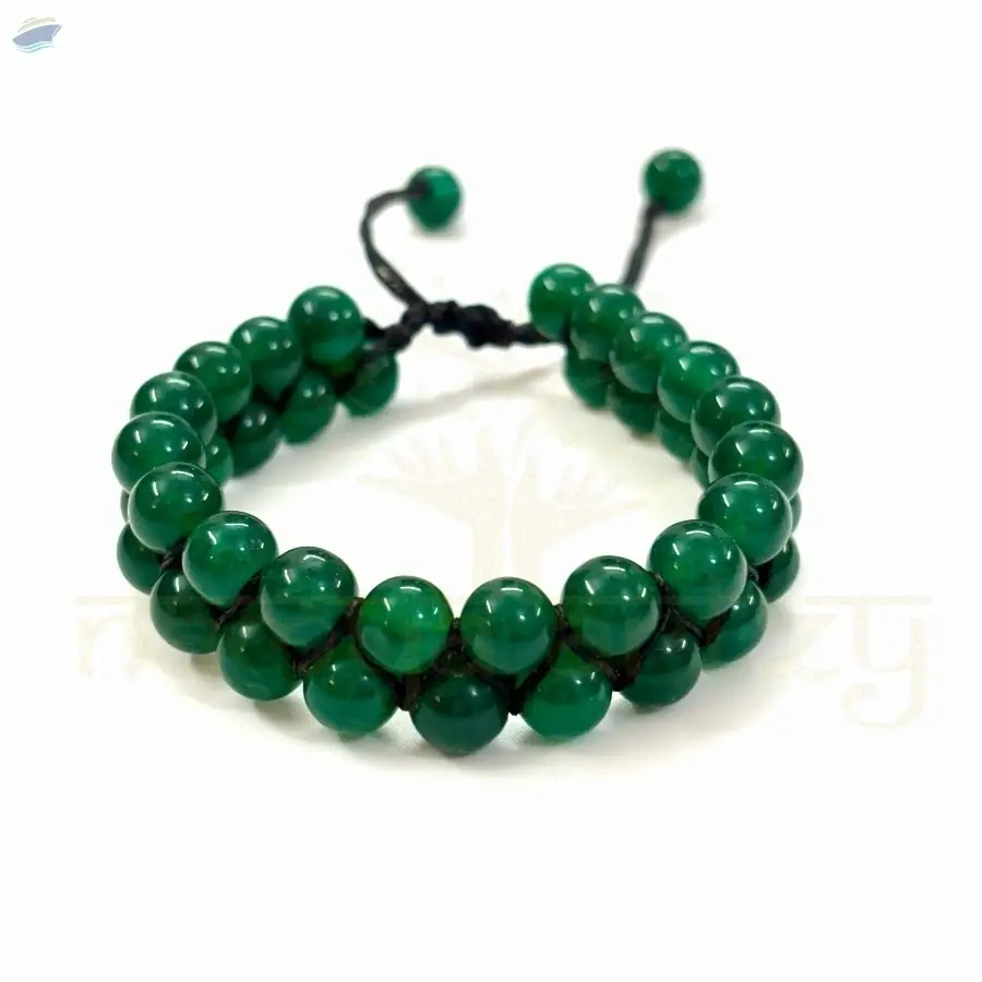 Handmade Green Aventurine Double Line Bracelet