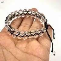 Handmade Clear Quartz Double Line Bracelet