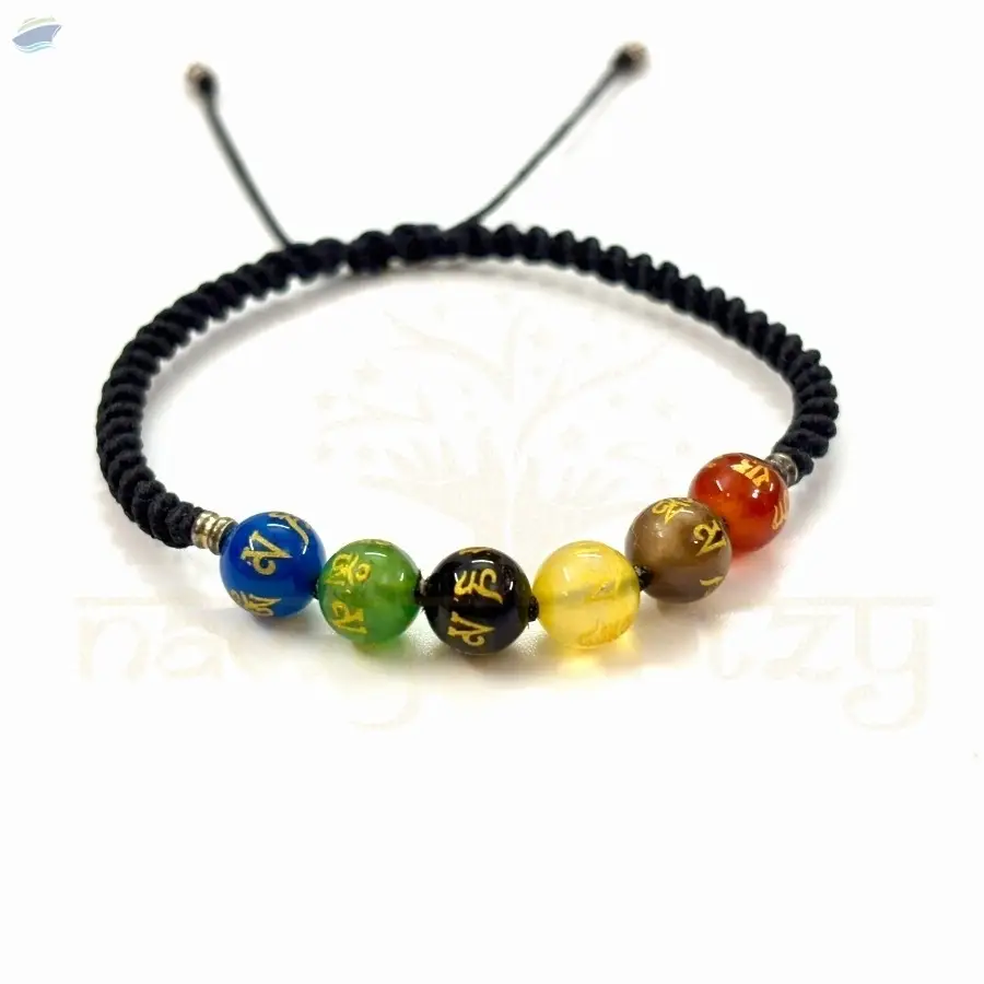 Handmade Om Mani Padme Hum Macrame Bracelet