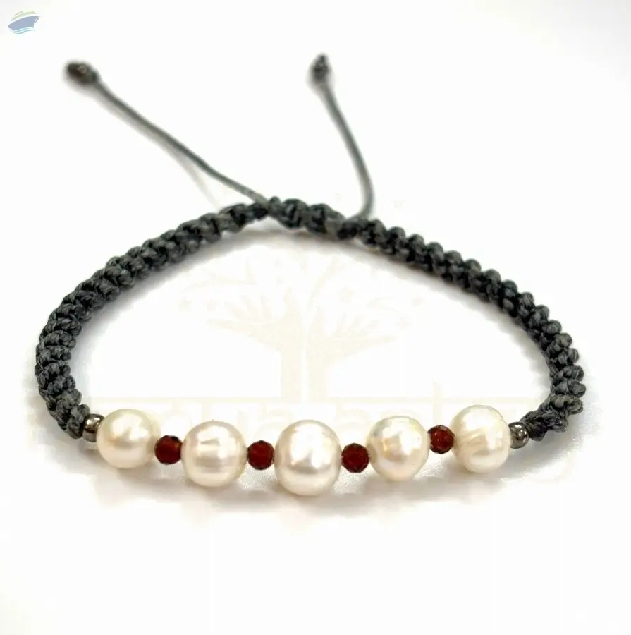Handmade Fresh Water Pearls Macrame Bracelet