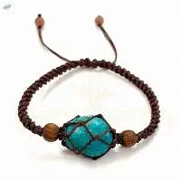 Handmade Turquoise Macrame Bracelet