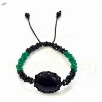 Handmade Black Onyx-Green Aventurine Gemstone