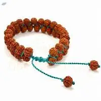 Handmade Rudraksha 8mm Double Line Bracelet