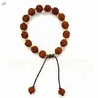 Handmade 10mm Rudraksha Macrame Bracelet