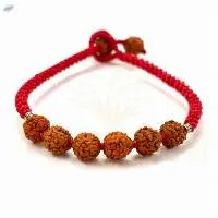 Handmade 8mm Rudraksha Beads  Bracelet