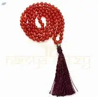 Red Onyx AAA+ Knotted Mala Necklace 108 Beads