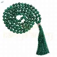 Green Aventurine Knotted Mala Necklace 108 Beads