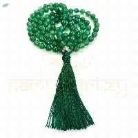 Green Jade Knotted Mala Necklace 108 Beads