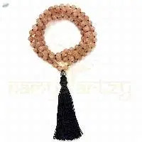 Sun Stone Mala Beads Knotted108 Mala Necklace
