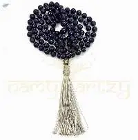 Blue Sunstone Beads 108 Knotted Mala/Necklace
