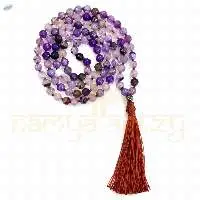 Sparkle Cut Blue 108 Beads Hand-Knotted Mala