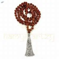Rudraksha Mix Faces 12Mm Knotted Mala 108 Beads