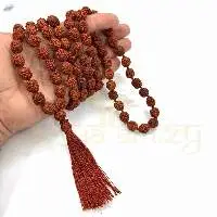 Rudraksha Mix Faces 12Mm Knotted Mala 108 Beads