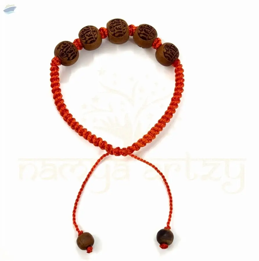 Handmade Radha Imprints Tulsi Wood Bracelet