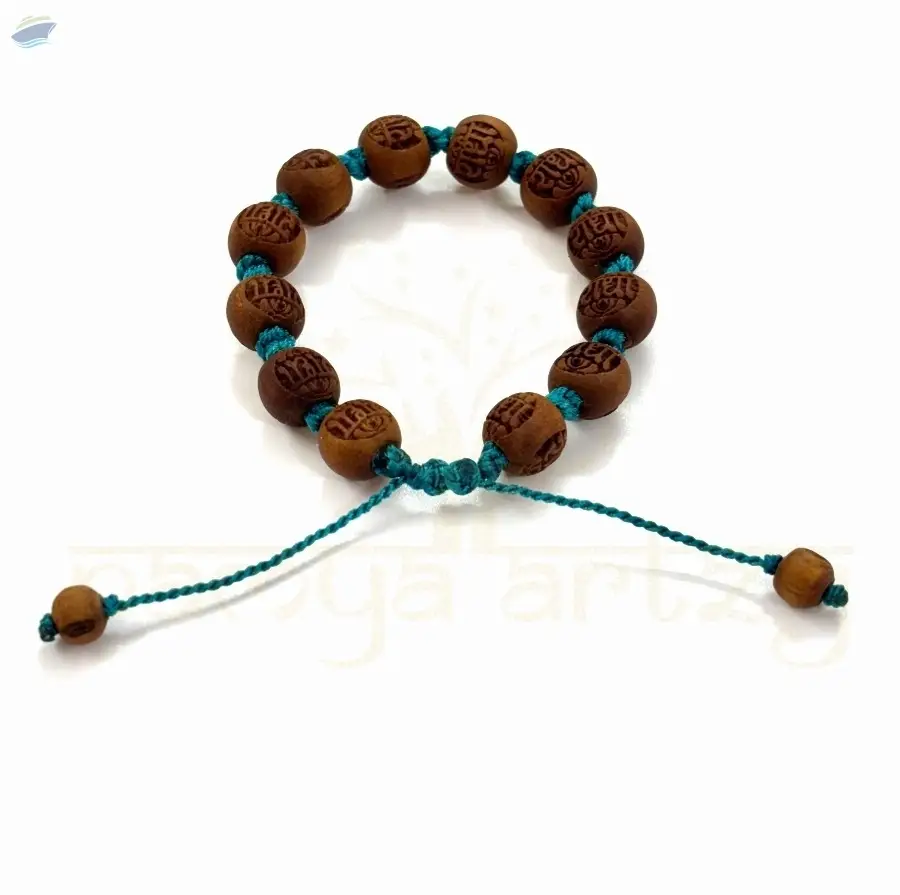 Handmade Radha Imprints Tulsi Wood Bracelet
