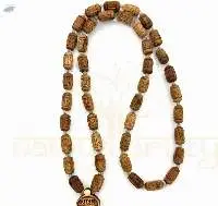 Radha Imprints 54 Tube Shape Tulsi Wood Mala