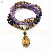 Handmade Black Onyx, Amethyst, Natural Tiger Eye